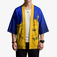 Kosrae Fafa Culinary Heritage Kimono Kosraean Gold Taro Tradition Illustration With Coconut Leaves TS04 - Polynesian Pride