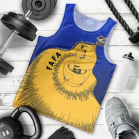 Kosrae Fafa Culinary Heritage Men Tank Top Kosraean Gold Taro Tradition Illustration With Coconut Leaves TS04 - Polynesian Pride