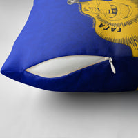 Kosrae Fafa Culinary Heritage Pillow Cover Kosraean Gold Taro Tradition Illustration With Coconut Leaves TS04 - Polynesian Pride
