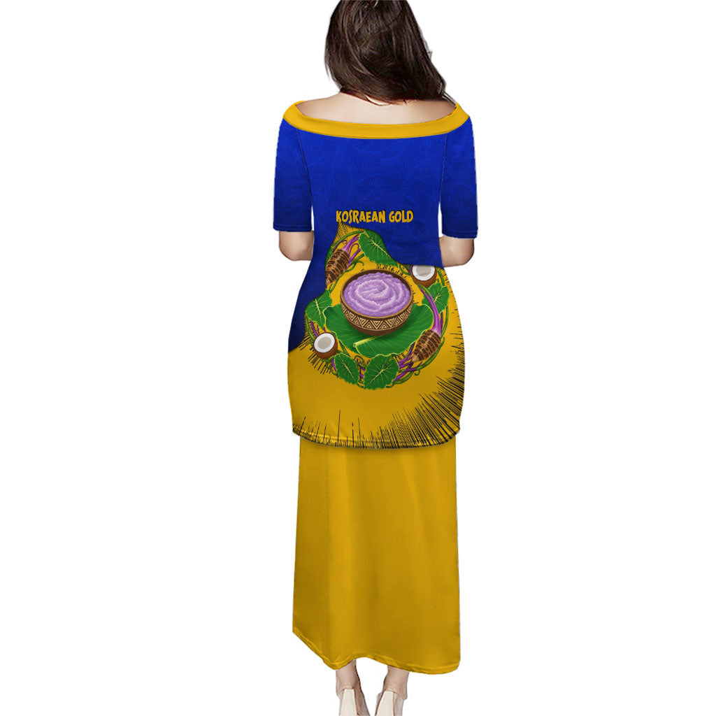 Kosrae Fafa Culinary Heritage Puletasi Kosraean Gold Taro Tradition Illustration With Coconut Leaves TS04 - Polynesian Pride
