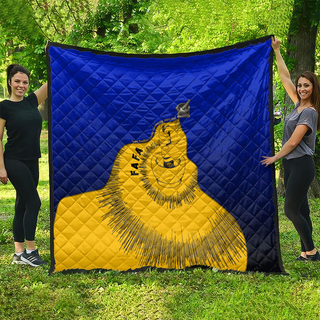 Kosrae Fafa Culinary Heritage Quilt Kosraean Gold Taro Tradition Illustration With Coconut Leaves TS04 - Polynesian Pride