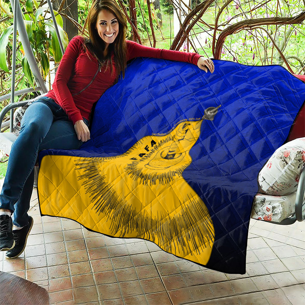 Kosrae Fafa Culinary Heritage Quilt Kosraean Gold Taro Tradition Illustration With Coconut Leaves TS04 - Polynesian Pride