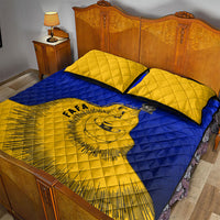Kosrae Fafa Culinary Heritage Quilt Bed Set Kosraean Gold Taro Tradition Illustration With Coconut Leaves TS04 - Polynesian Pride