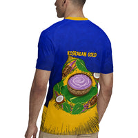 Kosrae Fafa Culinary Heritage Rugby Jersey Kosraean Gold Taro Tradition Illustration With Coconut Leaves TS04 - Polynesian Pride