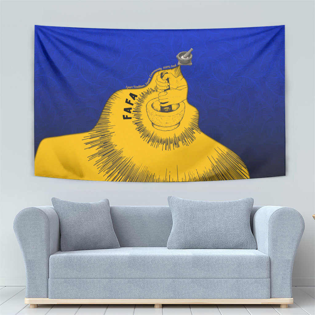 Kosrae Fafa Culinary Heritage Tapestry Kosraean Gold Taro Tradition Illustration With Coconut Leaves TS04 - Polynesian Pride