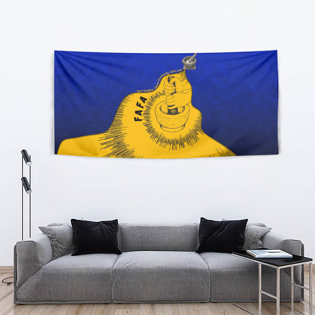 Kosrae Fafa Culinary Heritage Tapestry Kosraean Gold Taro Tradition Illustration With Coconut Leaves TS04 - Polynesian Pride