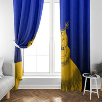 Kosrae Fafa Culinary Heritage Window Curtain Kosraean Gold Taro Tradition Illustration With Coconut Leaves TS04 - Polynesian Pride