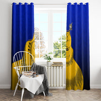 Kosrae Fafa Culinary Heritage Window Curtain Kosraean Gold Taro Tradition Illustration With Coconut Leaves TS04 - Polynesian Pride