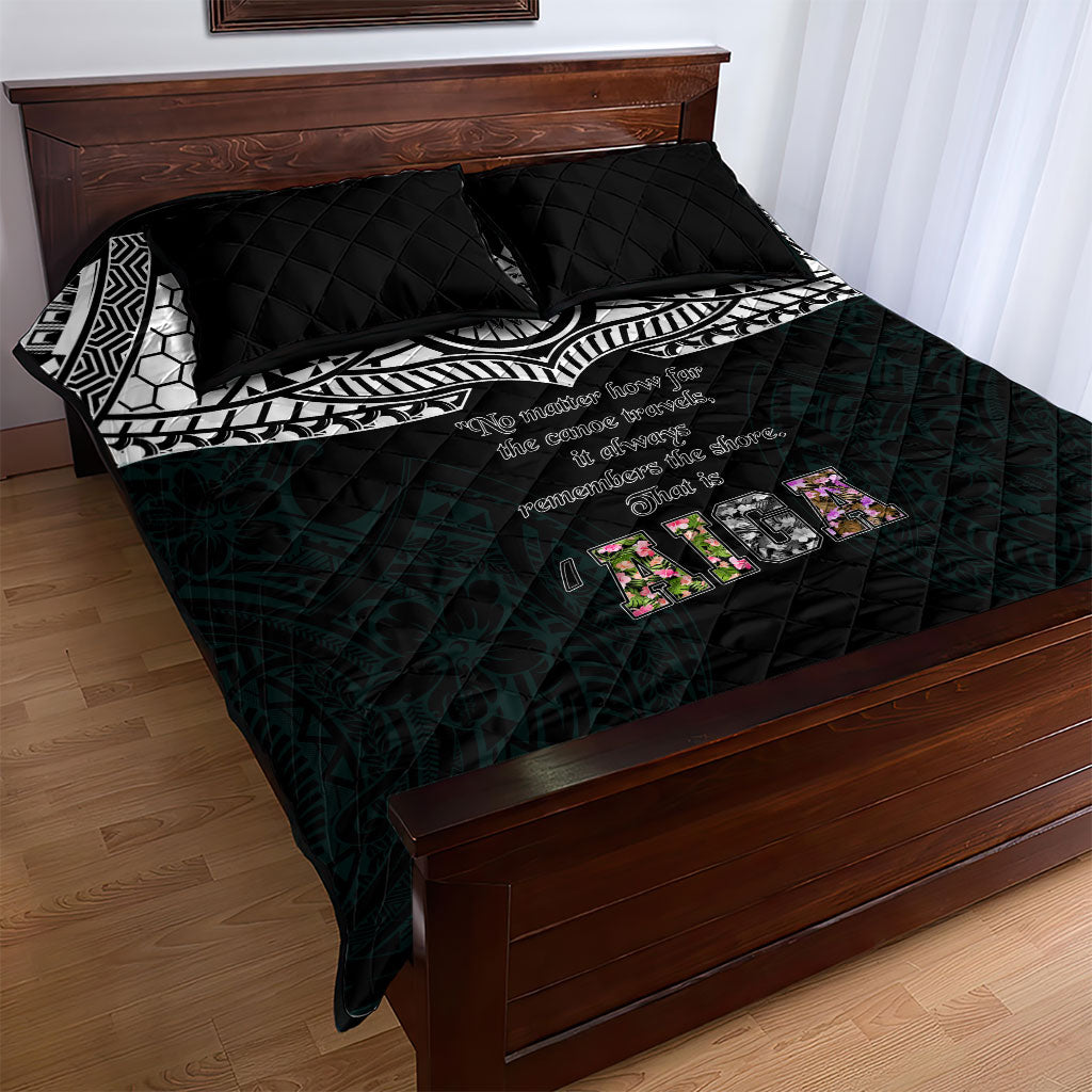 AIGA Always In Gods Arms Samoa Quilt Bed Set Polynesian Tribal Tattoo Art Family Heritage Faith TS04 - Polynesian Pride