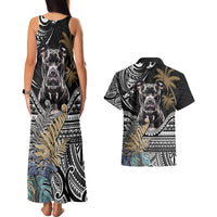 Polynesian Pitbull Couples Matching Tank Maxi Dress and Hawaiian Shirt Polynesian Pattern And Pitbull TS04 - Polynesian Pride