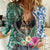 Polynesian Yorkshire Terrier Women Casual Shirt Polynesian Pattern And Yorkshire Terrier TS04 Female Multicolor - Polynesian Pride