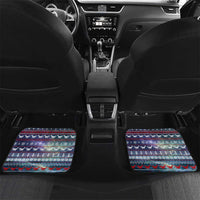 Tonga Christmas Car Mats with Singing Whale Ocean Scene National Coat of Arms TS04 Set 2pcs - Back Multicolor - Polynesian Pride