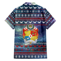 Tonga Christmas Family Matching Summer Maxi Dress and Hawaiian Shirt with Singing Whale Ocean Scene National Coat of Arms TS04 - Polynesian Pride