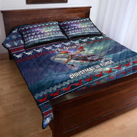 Tonga Christmas Quilt Bed Set with Singing Whale Ocean Scene National Coat of Arms TS04 - Polynesian Pride