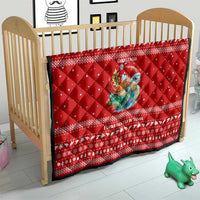 Tonga Christmas Quilt with Sea Turtle Coral Reef Design Snowflake Pattern and National Emblem TS04 - Polynesian Pride