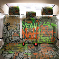 Yeah Nah Graffiti Skull New Zealand Slang Back Car Seat Cover Kiwi Grunge Brick Wall and Bold Urban Street Art TS04 - Polynesian Pride