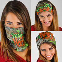 Yeah Nah Graffiti Skull New Zealand Slang Neck Gaiter Kiwi Grunge Brick Wall and Bold Urban Street Art TS04 - Polynesian Pride