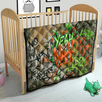 Yeah Nah Graffiti Skull New Zealand Slang Quilt Kiwi Grunge Brick Wall and Bold Urban Street Art TS04 - Polynesian Pride