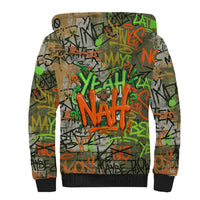 Yeah Nah Graffiti Skull New Zealand Slang Sherpa Hoodie Kiwi Grunge Brick Wall and Bold Urban Street Art TS04 - Polynesian Pride