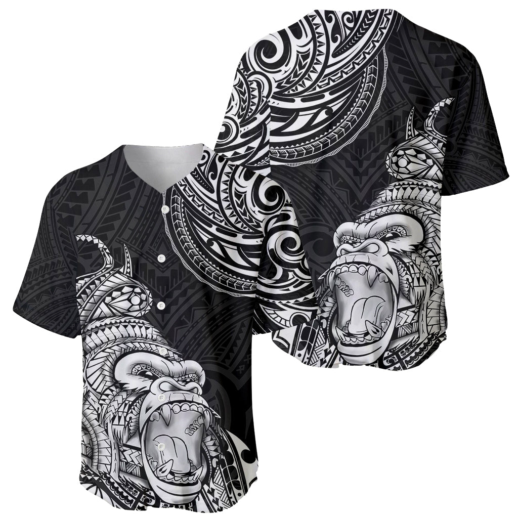 Hawaii Polynesian Baseball Jersey Gorila Tatoo Polynesian Style TS04 - Polynesian Pride