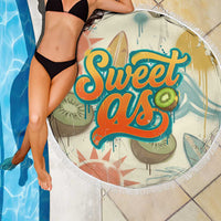 NZ Slang Sweet As Kiwi Shaka Sign Beach Blanket New Zealand Surfboards Sun and Tropical Beach Retro TS04 - Polynesian Pride