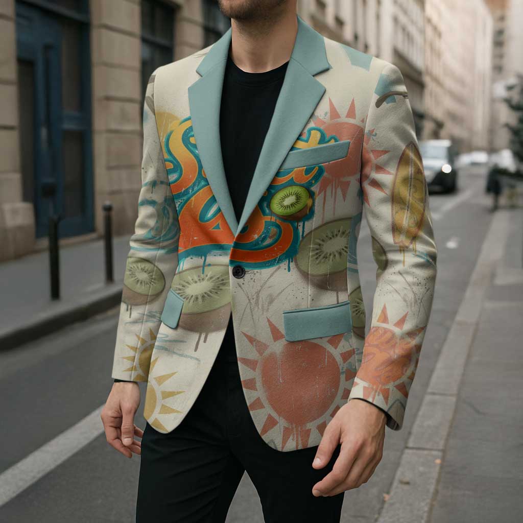 NZ Slang Sweet As Kiwi Shaka Sign Blazer New Zealand Surfboards Sun and Tropical Beach Retro TS04 - Polynesian Pride