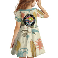 NZ Slang Sweet As Kiwi Shaka Sign Family Matching Long Sleeve Bodycon Dress and Hawaiian Shirt New Zealand Surfboards Sun and Tropical Beach Retro TS04 - Polynesian Pride
