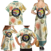NZ Slang Sweet As Kiwi Shaka Sign Family Matching Summer Maxi Dress and Hawaiian Shirt New Zealand Surfboards Sun and Tropical Beach Retro TS04 - Polynesian Pride