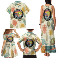 NZ Slang Sweet As Kiwi Shaka Sign Family Matching Tank Maxi Dress and Hawaiian Shirt New Zealand Surfboards Sun and Tropical Beach Retro TS04 - Polynesian Pride