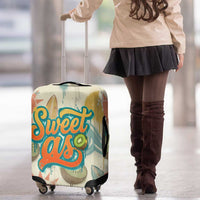 NZ Slang Sweet As Kiwi Shaka Sign Luggage Cover New Zealand Surfboards Sun and Tropical Beach Retro