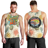 NZ Slang Sweet As Kiwi Shaka Sign Men Tank Top New Zealand Surfboards Sun and Tropical Beach Retro TS04 - Polynesian Pride