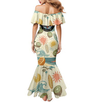 NZ Slang Sweet As Kiwi Shaka Sign Mermaid Dress New Zealand Surfboards Sun and Tropical Beach Retro TS04 - Polynesian Pride
