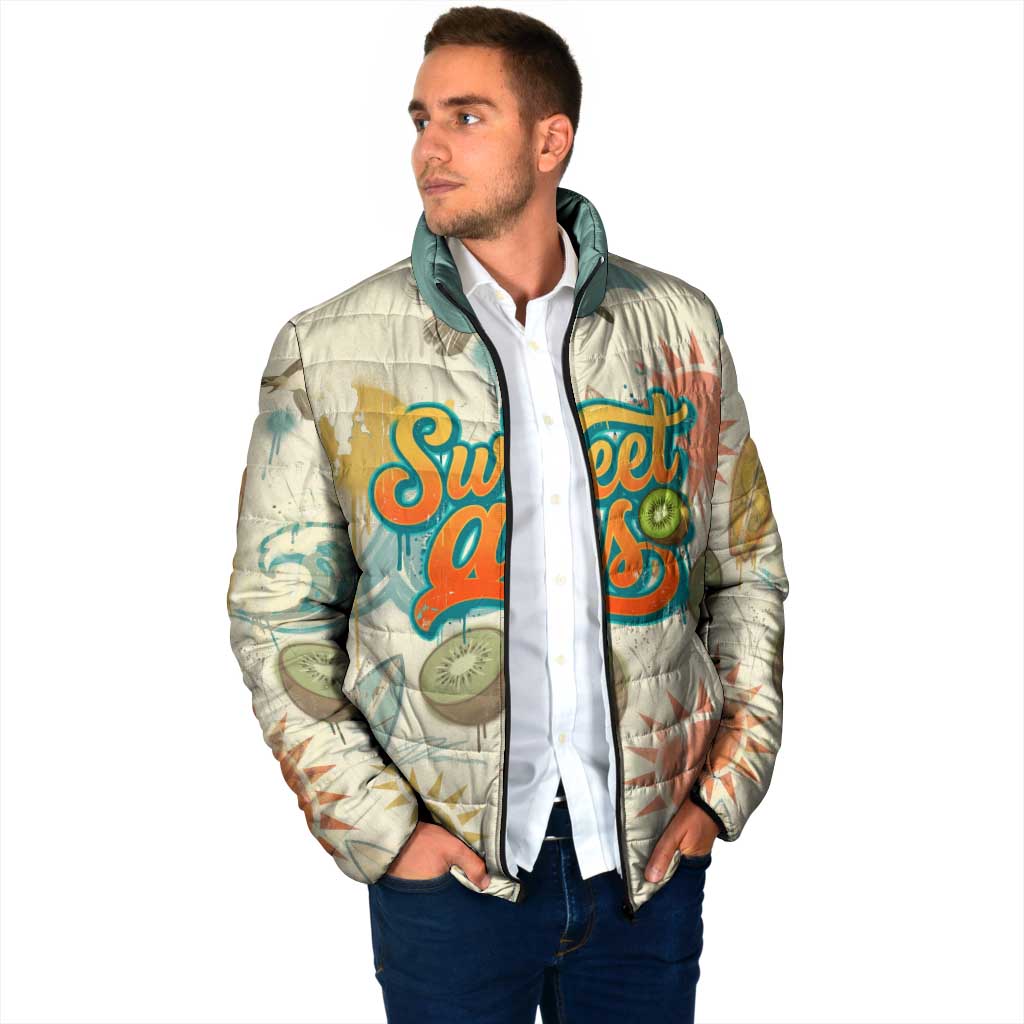 NZ Slang Sweet As Kiwi Shaka Sign Padded Jacket New Zealand Surfboards Sun and Tropical Beach Retro TS04 - Polynesian Pride