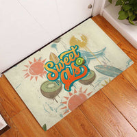 NZ Slang Sweet As Kiwi Shaka Sign Rubber Doormat New Zealand Surfboards Sun and Tropical Beach Retro TS04 - Polynesian Pride