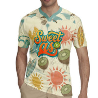 NZ Slang Sweet As Kiwi Shaka Sign Rugby Jersey New Zealand Surfboards Sun and Tropical Beach Retro TS04 - Polynesian Pride