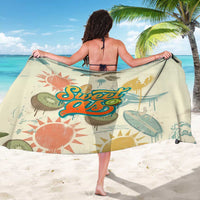 NZ Slang Sweet As Kiwi Shaka Sign Sarong New Zealand Surfboards Sun and Tropical Beach Retro TS04 - Polynesian Pride