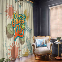 NZ Slang Sweet As Kiwi Shaka Sign Window Curtain New Zealand Surfboards Sun and Tropical Beach Retro TS04 - Polynesian Pride