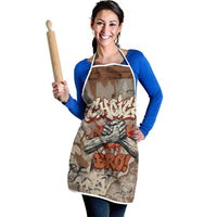 Choice Bro Graffiti Handshake Apron New Zealand Slang Fern Brick Wall and Urban Street Art TS04 - Polynesian Pride