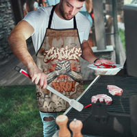 Choice Bro Graffiti Handshake Apron New Zealand Slang Fern Brick Wall and Urban Street Art TS04 - Polynesian Pride