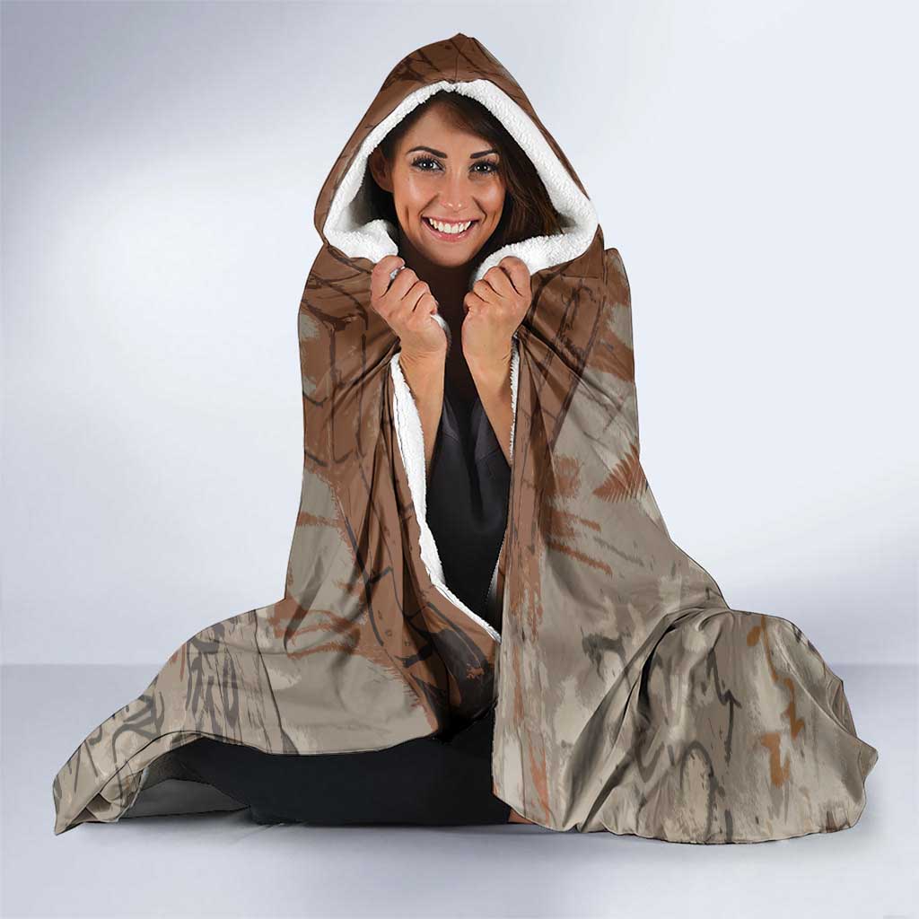 Choice Bro Graffiti Handshake Hooded Blanket New Zealand Slang Fern Brick Wall and Urban Street Art TS04 - Polynesian Pride