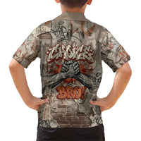 Choice Bro Graffiti Handshake Kid Hawaiian Shirt New Zealand Slang Fern Brick Wall and Urban Street Art TS04 - Polynesian Pride