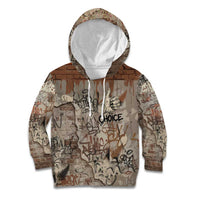 Choice Bro Graffiti Handshake Kid Hoodie New Zealand Slang Fern Brick Wall and Urban Street Art TS04 Hoodie Multicolor - Polynesian Pride
