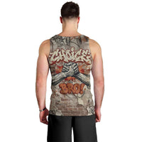 Choice Bro Graffiti Handshake Men Tank Top New Zealand Slang Fern Brick Wall and Urban Street Art TS04 - Polynesian Pride