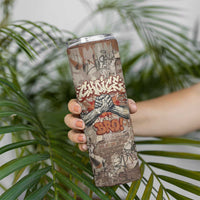 Choice Bro Graffiti Handshake Skinny Tumbler New Zealand Slang Fern Brick Wall and Urban Street Art TS04 - Polynesian Pride