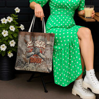 Choice Bro Graffiti Handshake Tote Bag New Zealand Slang Fern Brick Wall and Urban Street Art TS04 - Polynesian Pride