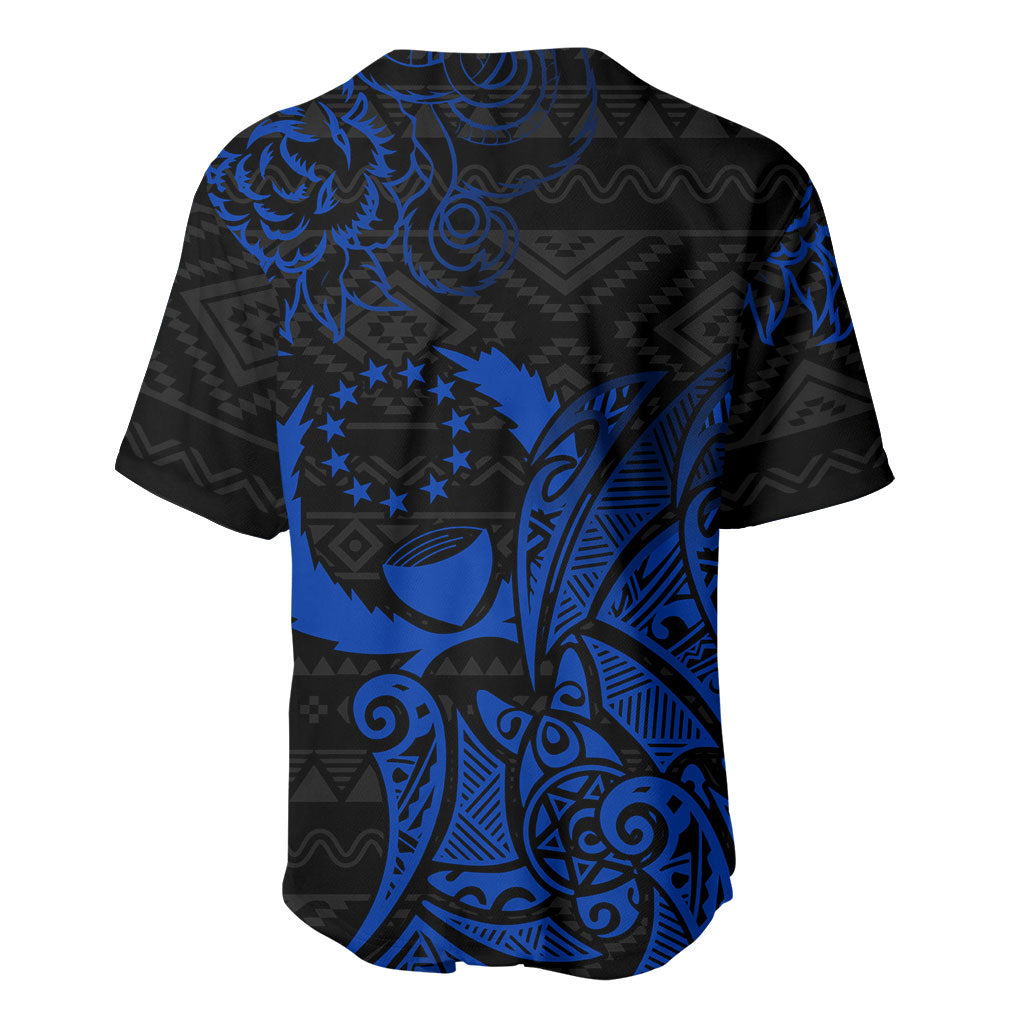 Pohnpei Federated States Of Micronesia Baseball Jersey Polynesian Tribal Heritage Art With Blue Island Tattoo Patterns