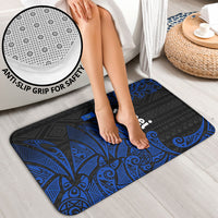 Pohnpei Federated States Of Micronesia Bathroom Set Polynesian Tribal Heritage Art With Blue Island Tattoo Patterns TS04 - Polynesian Pride