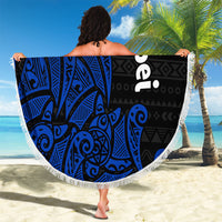 Pohnpei Federated States Of Micronesia Beach Blanket Polynesian Tribal Heritage Art With Blue Island Tattoo Patterns TS04 - Polynesian Pride