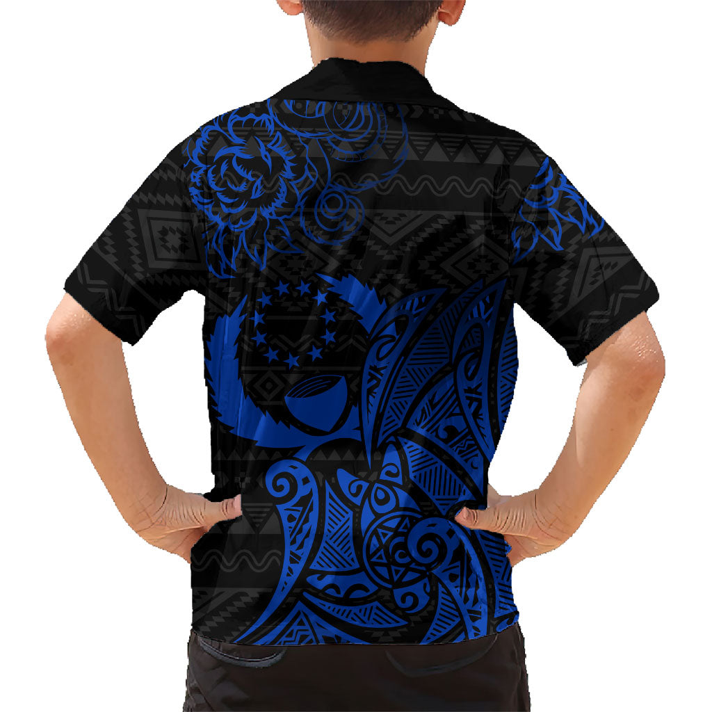 Pohnpei Federated States Of Micronesia Family Matching Mermaid Dress and Hawaiian Shirt Polynesian Tribal Heritage Art With Blue Island Tattoo Patterns TS04 - Polynesian Pride