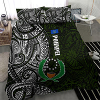 Pohnpei Federated States Of Micronesia Bedding Set Polynesian Tribal Heritage Art With Kaselehlie State Seal